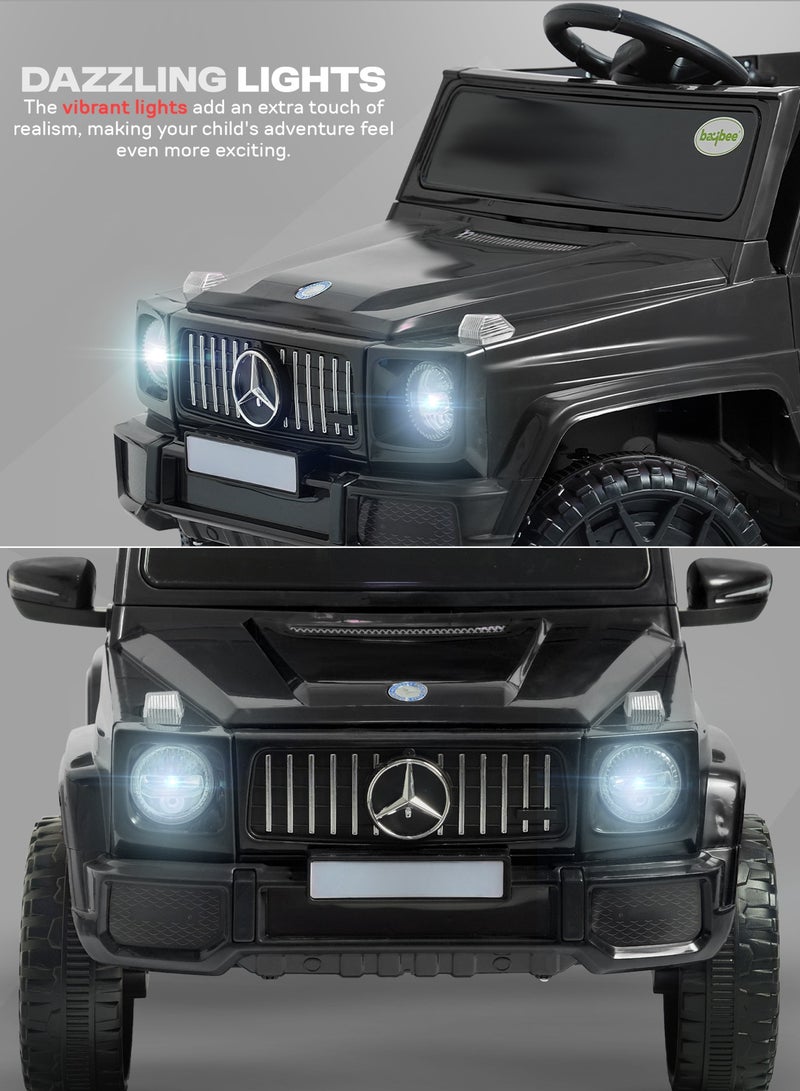 BAYBEE Battery Operated Jeep for Kids Rechargeable Battery Car for Kids with Music, LED Light & Remote Control Ride On Kids Car Jeep Racing Baby Car Electric Car for Kids Children 2 to 6 Years Boy Girl Black - Image 3