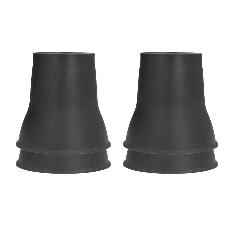 4pcs Furniture Risers 6 Inches Horn Shaped Black Plastic Heavy Duty Riser for Bed Sofa - Image 4