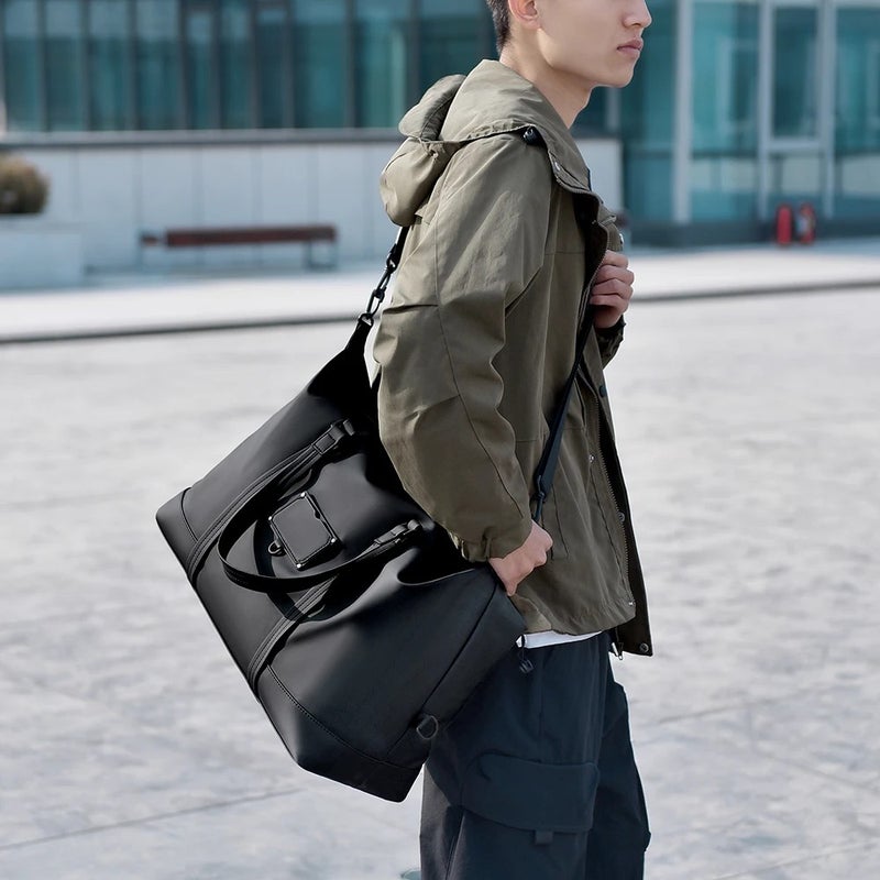 YQbest Single Shoulder Travel Tote - Large Waterproof Gym Duffel Bag for Men - Fashion Sports Duffle - Personalized Polyester - Image 4