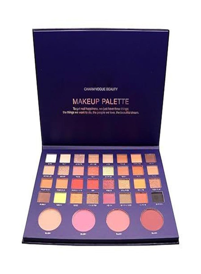 CVB C79 36-Color Makeup Palette - Deep Layering Micro-Crystal Face & Eye Color Kit with 4 Blush Powders for Professional & Everyday Makeup - Image 3