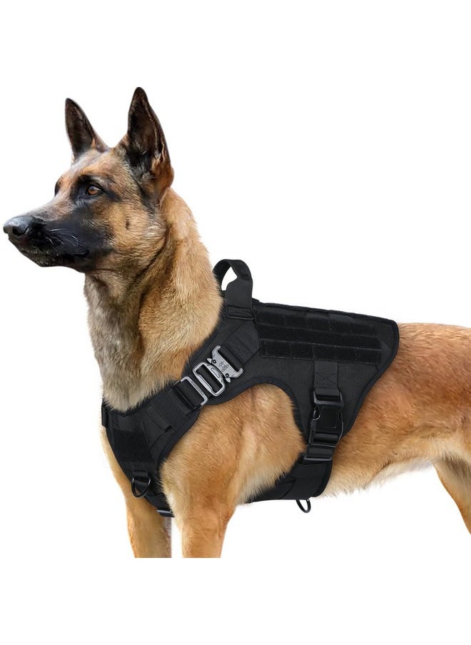 rabbitgoo Tactical Dog Harness for Large Dogs, Heavy Duty Dog Harness with Handle, No-Pull Service Dog Vest Large Breed, Adjustable Military Dog Vest Harness for Training Hunting Walking, Black, XL - pzsku/ZE29625C5286E2BD77109Z/45/_/1736426521/ceeb60f0-56cf-45d7-94fa-0f1c986740e0