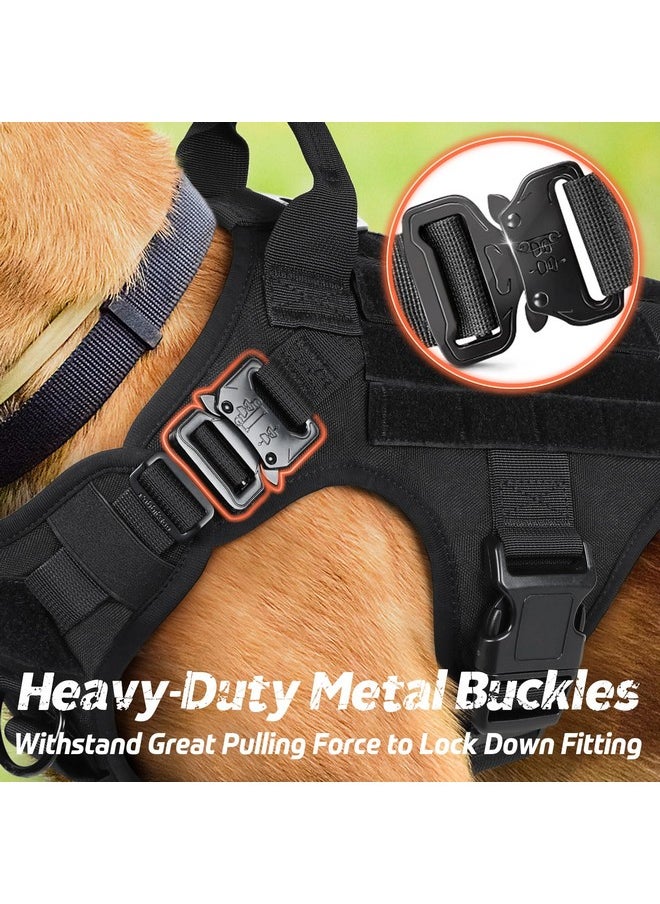 rabbitgoo Tactical Dog Harness for Large Dogs, Heavy Duty Dog Harness with Handle, No-Pull Service Dog Vest Large Breed, Adjustable Military Dog Vest Harness for Training Hunting Walking, Black, XL - pzsku/ZE29625C5286E2BD77109Z/45/_/1736426524/9ed35f81-8c16-4c43-ad30-c713151f4234