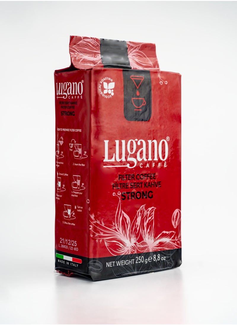 Lugano - Strong Drip Filter Coffee - 250gm - Image 1