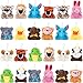 Partylamb 24PCS Mini Animal Plush Toy for Kids Easter Basket Stuffers for Girls Boys Bulk Small Stuffed Animals Keychains Cute Birthday Party Favors Easter Gift Egg Fillers School Classroom Prize - Image 2