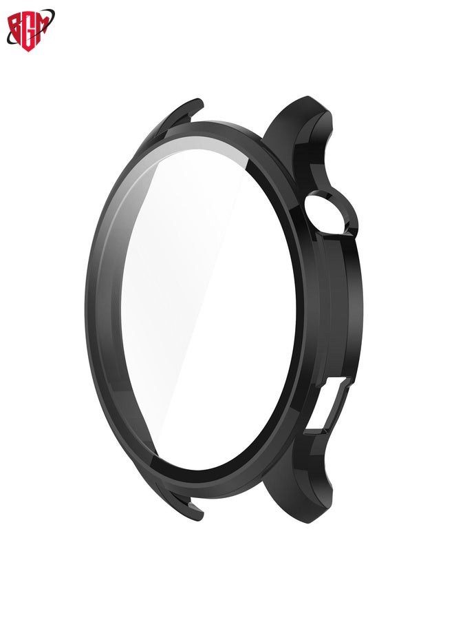 BGM For Amazfit GTR 4 / Amazfit GTR 4 Pro PC + Tempered Glass Integrated Protective Watch Case(Black)  - Image 2