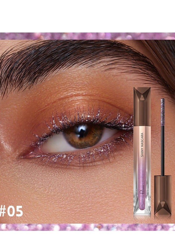 Generic Shattered Diamond Mascara Pearl Fine Shine Holding Makeup Without Dyeing European and American Pink Sparkling Mascara  - Image 1