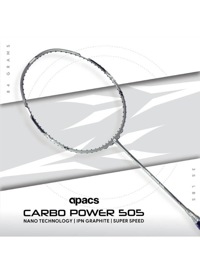 Apacs apacs Carbo Power 505 Grey Unstrung Badminton Racquet  (Pack of: 1, 84 g)  - Image 2