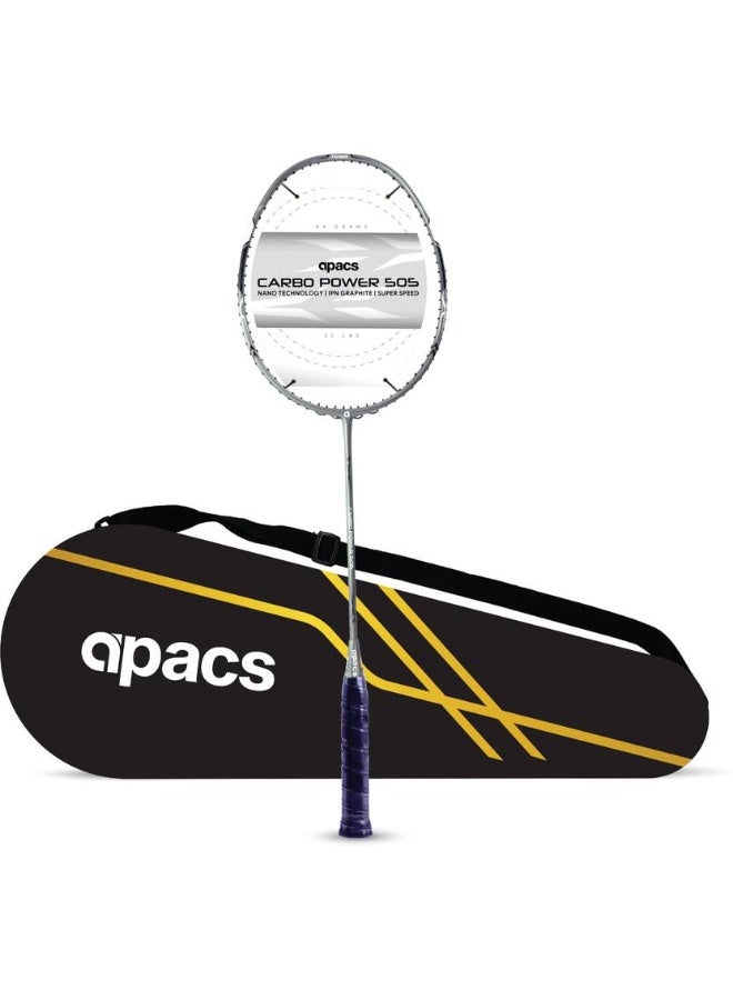 Apacs apacs Carbo Power 505 Grey Unstrung Badminton Racquet  (Pack of: 1, 84 g)  - Image 1