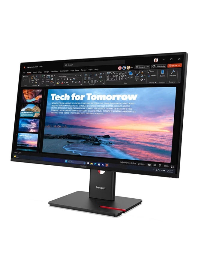 Lenovo ThinkVision T27QD-40 Computer Monitor 27-Inch 2K QHD 2560x1440, IPS Panel Technology, Low Blue Light, HDR10 Compliance - Black - 64AAGAT2SD Black - Image 2
