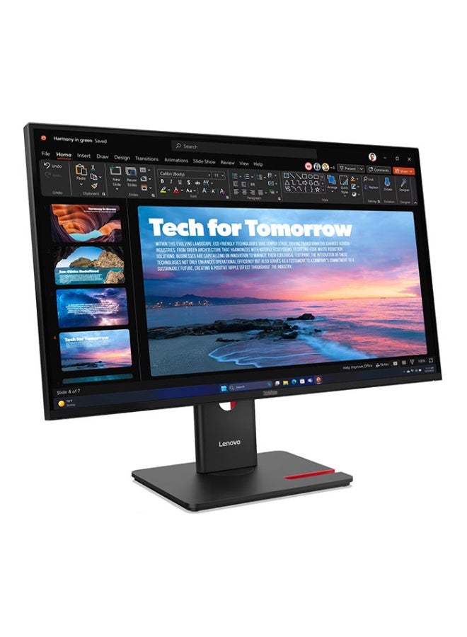 Lenovo ThinkVision T27QD-40 Computer Monitor 27-Inch 2K QHD 2560x1440, IPS Panel Technology, Low Blue Light, HDR10 Compliance - Black - 64AAGAT2SD Black - Image 4