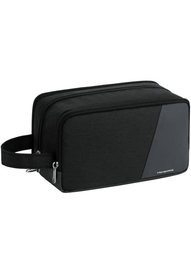 Vorspack Travel Toiletry Bag - Large Toiletry Bag for Men Lightweight Skincare Bag for Toiletries Accessories Gifts, Black, M, minimalist - Image 1