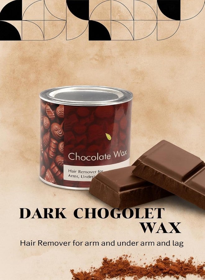 FLUZOV Professional Chocolate Soft Wax Kit for Women, 600g with 40 High-Strength Waxing Strips and Stainless Steel Spatula, Full Body Hair Removal and De-Tan - Image 5