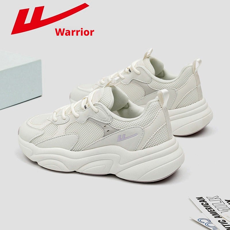 Warrior Autumn Women's Sneakers Casual Thick Sole Original Design Running Shoes Dad Shoes - Image 1