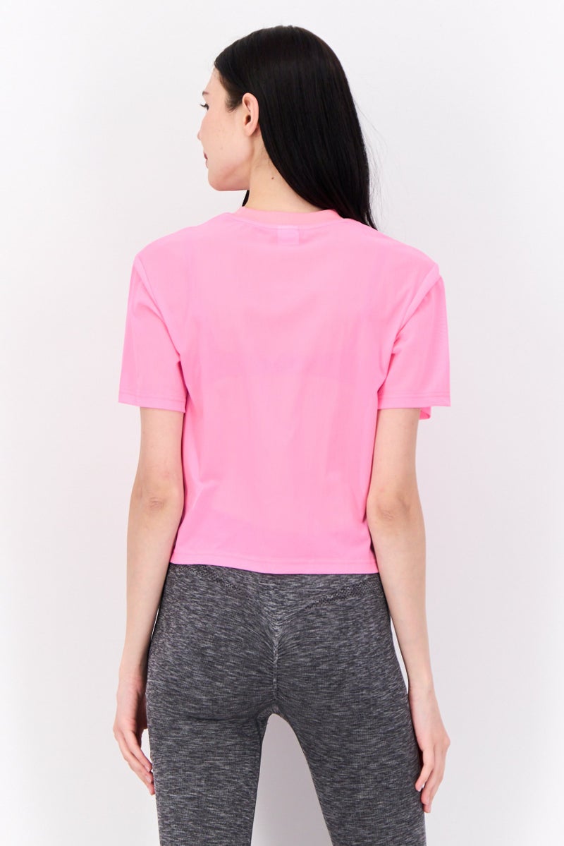 PUMA Women Relaxed Fit Short Sleeve Training Top, Pink - Image 3