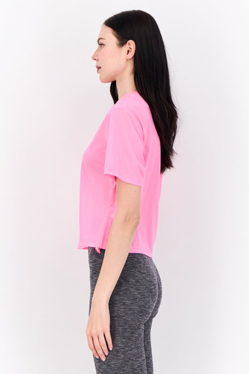 PUMA Women Relaxed Fit Short Sleeve Training Top, Pink - Image 2