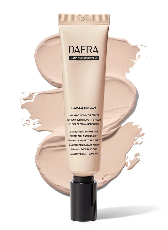 DAERA Kang Shining Korean BB Tinted Moisturizer Cream (1 Color,Neutral), Self Adjusting BB Cream,1.35 fl oz, Glowing Skin Natural Makeup, Buildable Coverage, Lightweight - Image 1