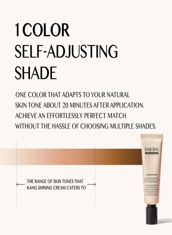 DAERA Kang Shining Korean BB Tinted Moisturizer Cream (1 Color,Neutral), Self Adjusting BB Cream,1.35 fl oz, Glowing Skin Natural Makeup, Buildable Coverage, Lightweight - Image 4