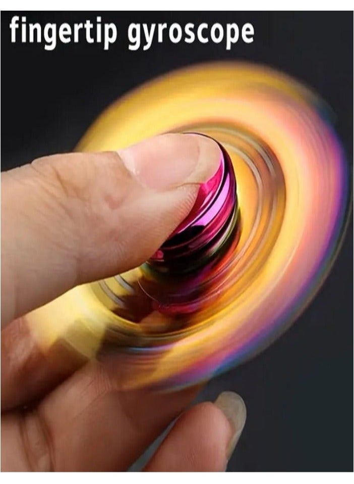 Luxury Gold Zinc Alloy Mermaid Design Fidget Spinner with Pink Center - Durable and Handheld Fidget Spinner for Comfort and Focus - Image 2