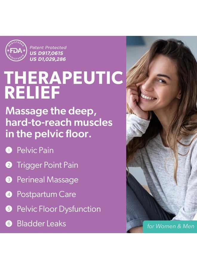 Intimate Rose IntimateRose Pelvic Wand, Pelvic Floor Muscle Trigger Point Massager, Perineal Massage Tool for Pelvic Physical Therapy & Pain Relief, BPA-Free, Latex-Free, Standard - Image 2