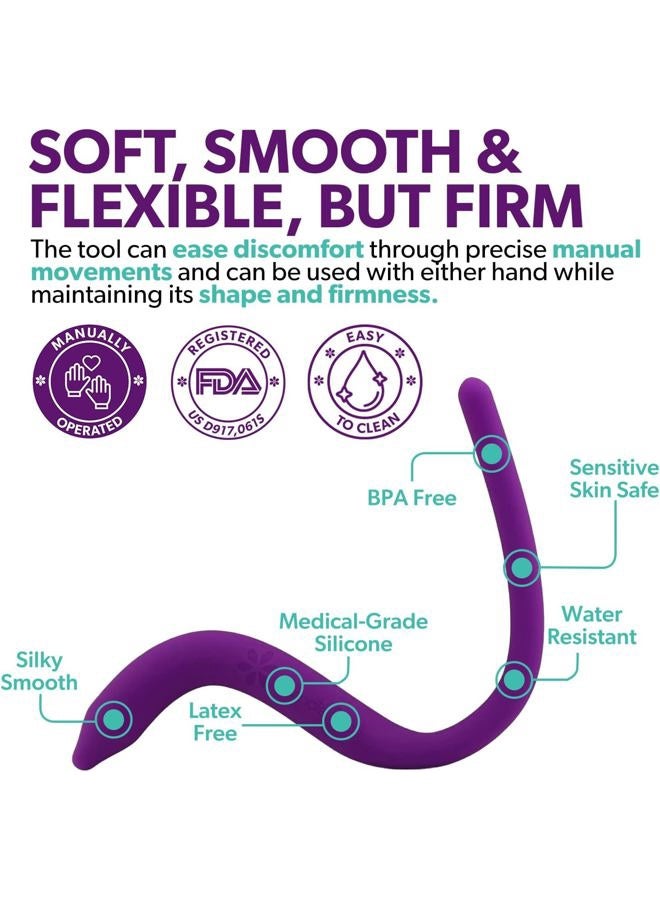 Intimate Rose IntimateRose Pelvic Wand, Pelvic Floor Muscle Trigger Point Massager, Perineal Massage Tool for Pelvic Physical Therapy & Pain Relief, BPA-Free, Latex-Free, Standard - Image 3