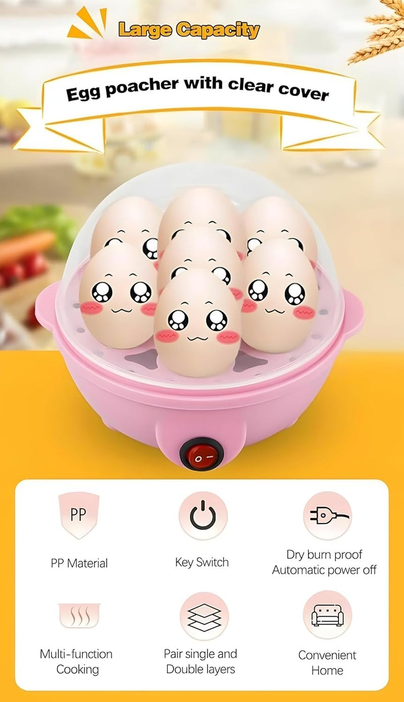 DEVANI IMPEX Single Layer Egg Boiler with OneTouch Operation Electric Egg Steamer for Efficient Cooking of Soft Medium and HardBoiled Eggs Mini Egg Cooker and Poacher - Image 5