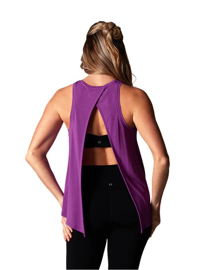 TAVI TIE BACK TANK VIOLET - Image 2