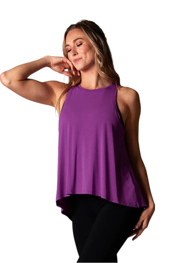 TAVI TIE BACK TANK VIOLET - Image 1