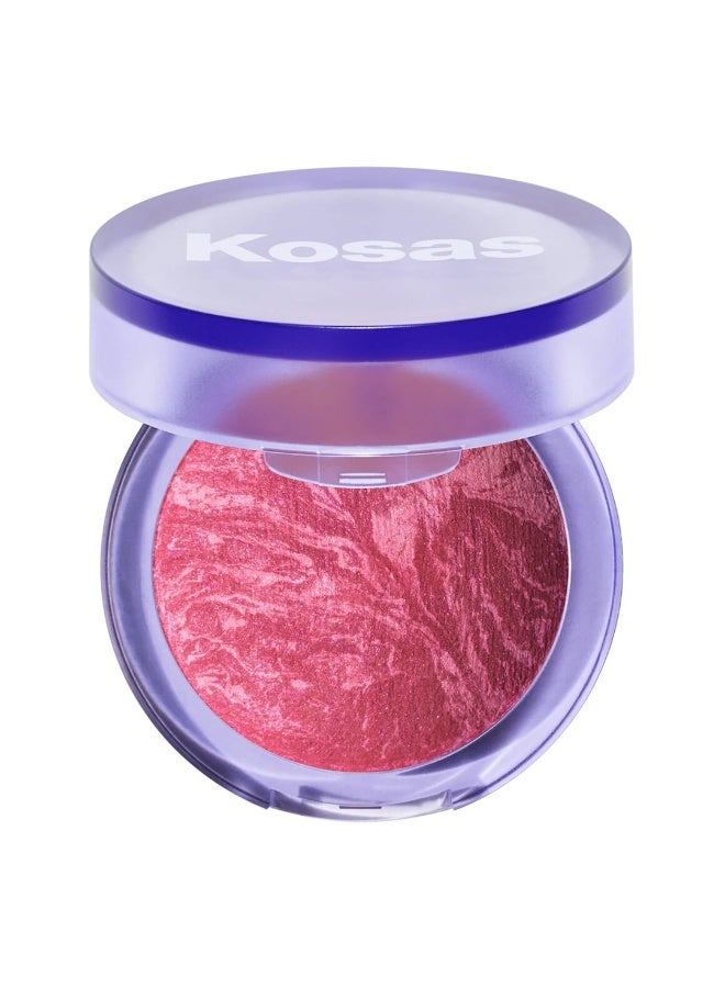 Kosas Blush Is Life powder blush _Adrenaline - Hot Fuchsia - Image 1