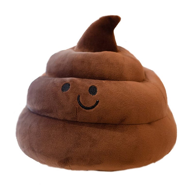 Maxpetus Lovely Plush Simulation Poop Spoof Gifts 3D Funny Decoration Pillow 10in Brown - Image 3