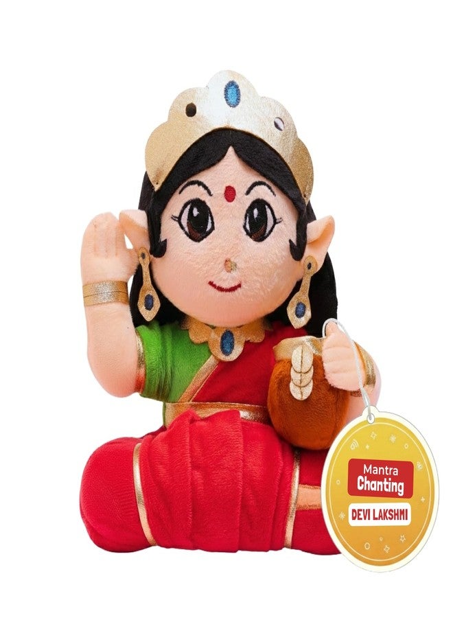 Panda's Box Mantra Chanting Devi Lakshmi | Interactive Musical Soft Stuffed Plush Toy | Non-Toxic, Safe | Best Birthday Gift for Newborn Kids (Boys, Girls) | Small - 22 CM - Image 2