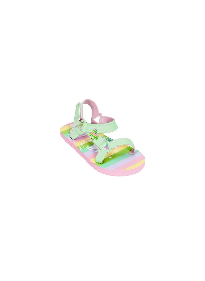 CUBS - Raibow Unicorn Mint Girls Sling CUBS Sandal 28 - Image 1