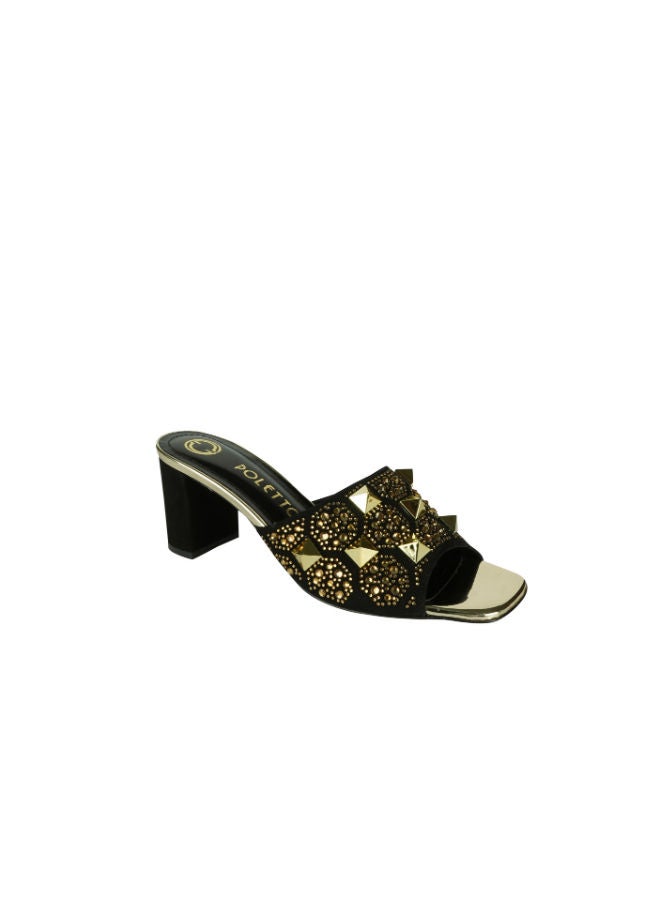 POLETTO Poletto Ladies High Block 4183189 C1463 Black  - Image 1