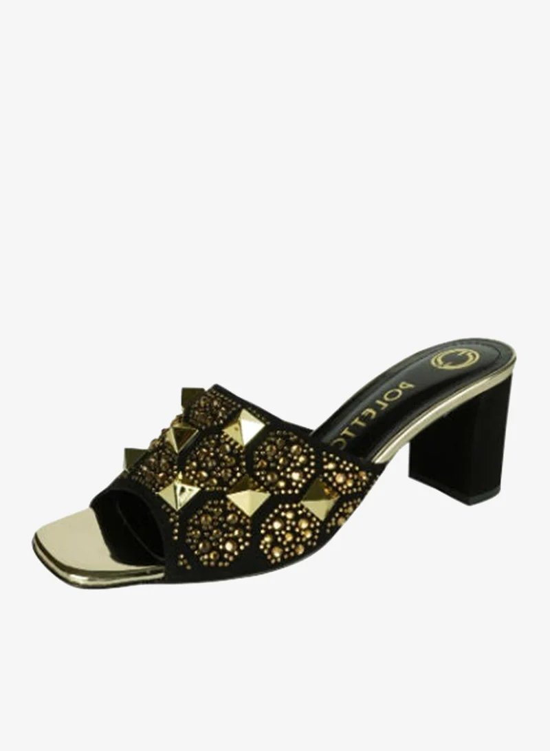 Poletto Black Poletto Ladies High Block 4183189 C1463 Black for Women | Best Price UAE