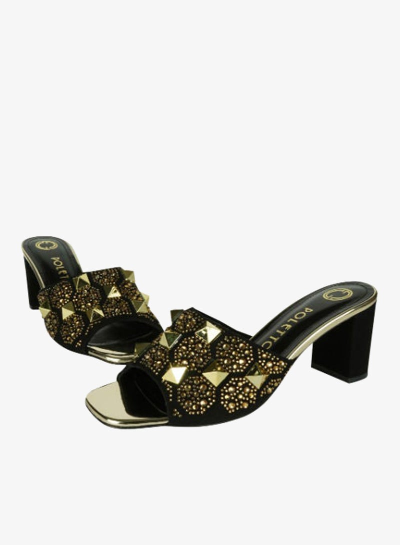 Poletto Ladies High Block 4183189 C1463 Black - Image 2