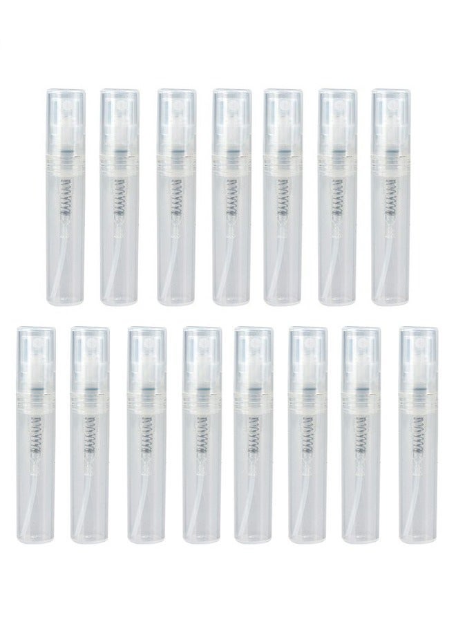15-Piece 3ml Mini Spray Bottle, Clear Empty Plastic Spray Bottle,Refillable Fine Mist Perfume Bottle, Perfume Atomizer, Portable Small Empty Sample Containers for Travel Outgoing  - Image 1