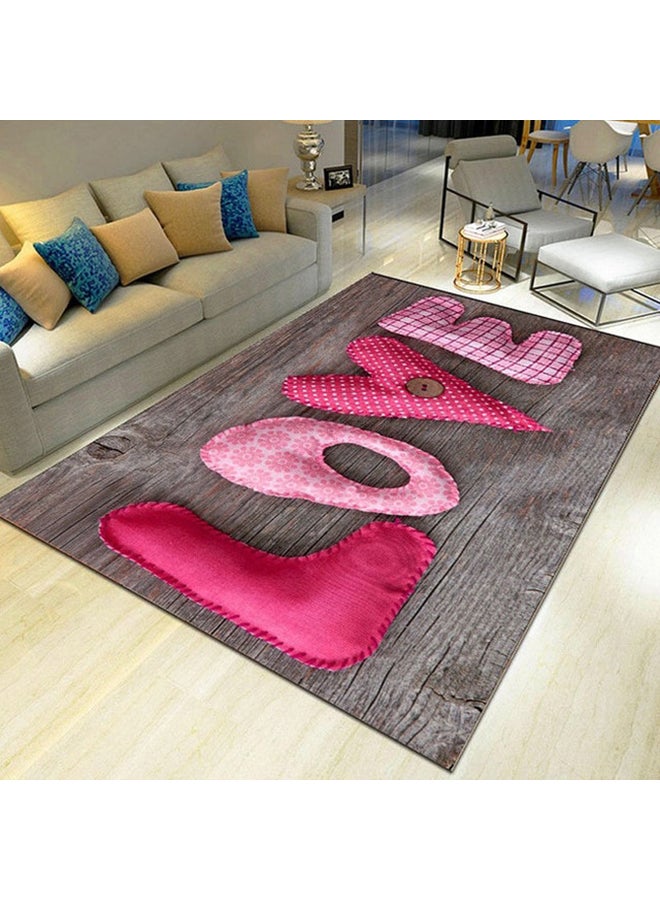 3D Flower Carpet Hallway Living Room Ocean Rugs Pink 50 X 80cm