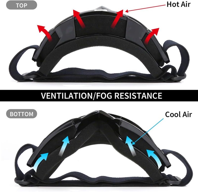JAMIEWIN Motocross Goggles - ATV Dirt Bike Motorcycle UTV MX Offroad Riding Goggles with Anti UV, Dustproof, Anti Fog Lenses for Men, Women, Youth & Kids - Image 5