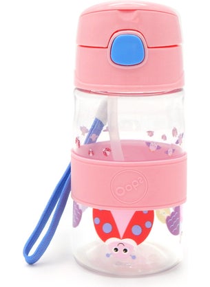 Oops Straw Bottle Pink  - Image 2