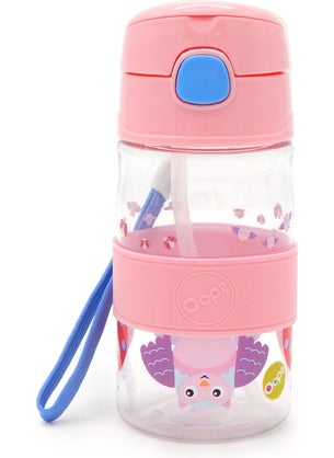 Oops Straw Bottle Pink  - Image 1