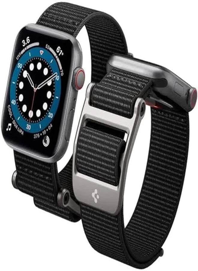 Generic - Fekra SPG DuraPro Flex Designed for Apple Watch Band for Apple Watch Ultra/Ultra 2 49mm, Series 9/8/7 45mm, Series SE2/6/SE/5/4 44mm and Series 3/2/1 42mm Adjustable Solo Loop Band Strap - Image 1