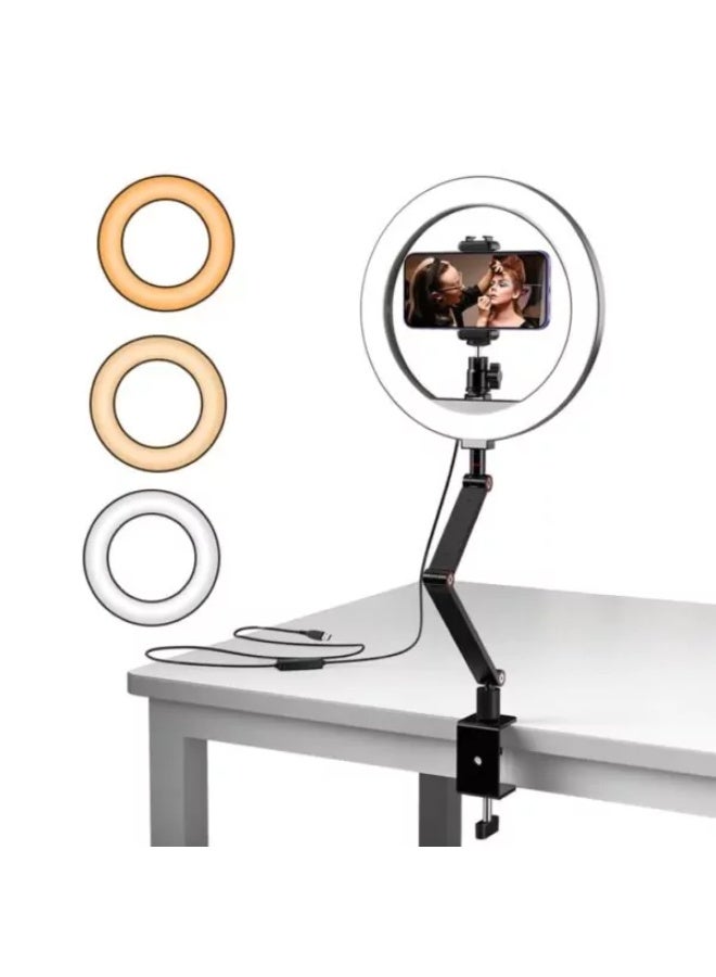 Apexel APL-FL20 Desk Mount Kit with Ring Light Kit - Image 1