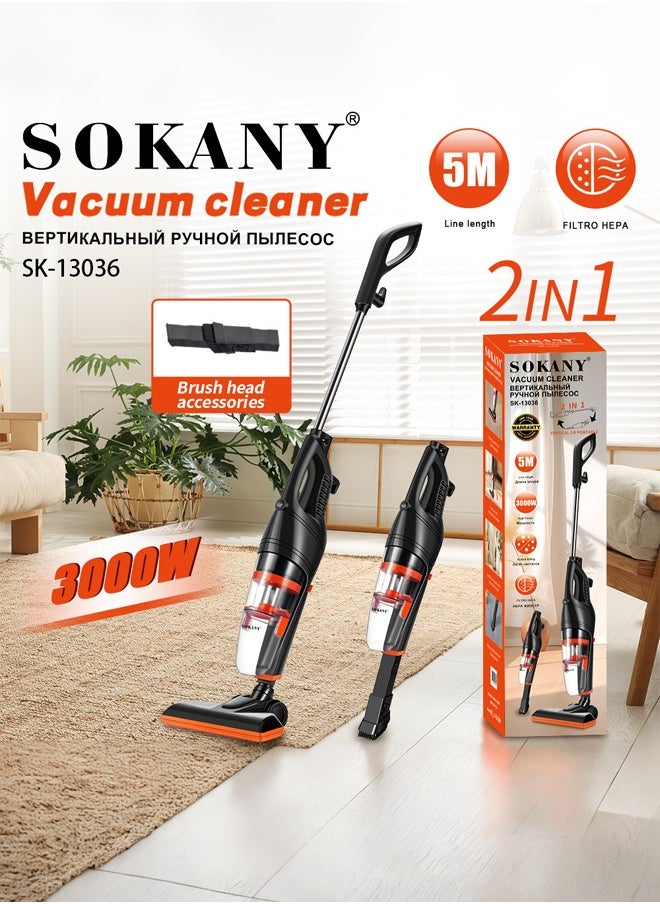 sokany Vacuum Cleaner,5m Corded Upright Vacuum Cleaner,Ideal for Home, Car, Hard Floor, Carpet, Pet Hair,SK-13036  - Image 2