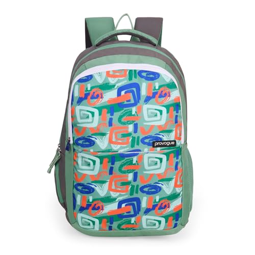 Provogue Vortex EasyGo Laptop Backpack 33L - School Bag for Girls & Boys with 3 large compartments | With Organiser, Bottle Holder & Laptop Compartment, Green - Image 1