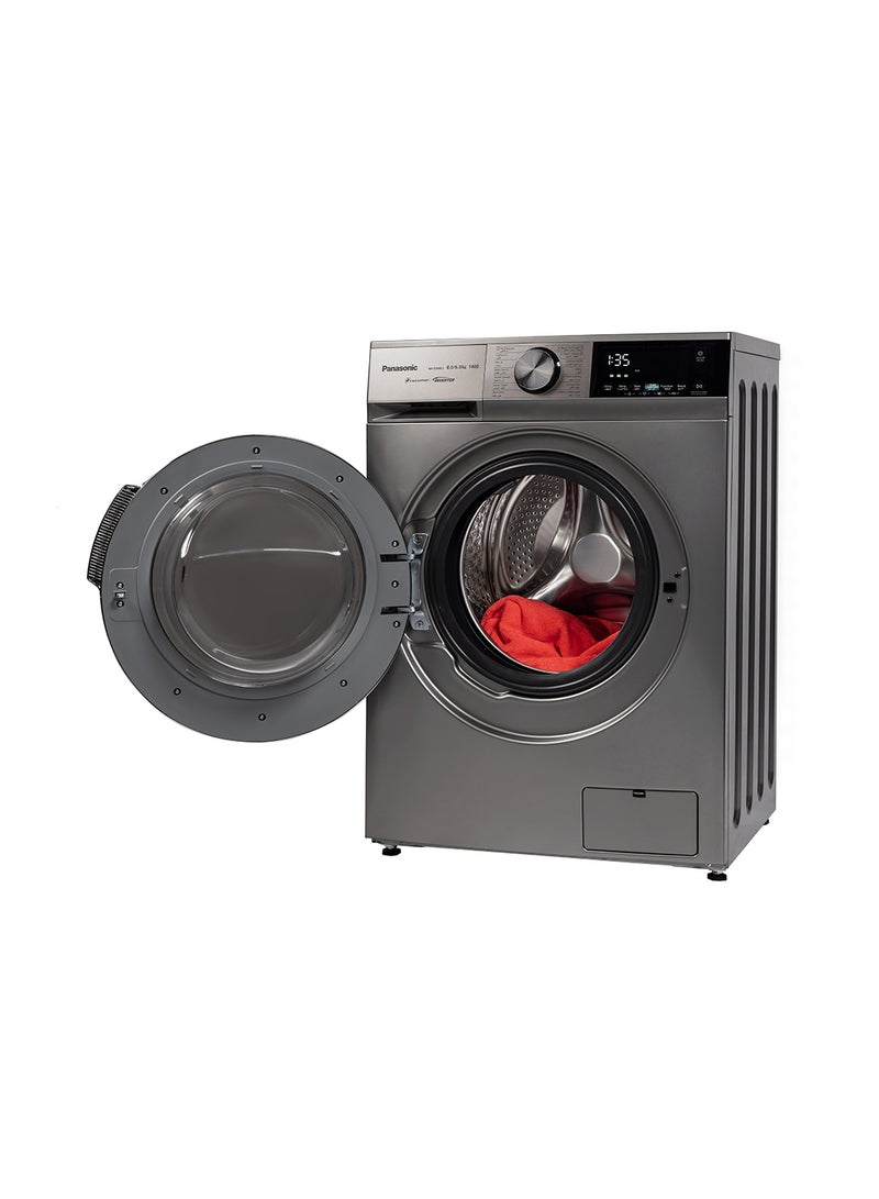 Panasonic 8/6 Kg All-in-One Washer & Dryer With ABAYA/Delicates /Stain Support / Active Foam by Active Speed / Inverter / Steam Hygiene/ Pause & Add NA-S16ML1LAE Silver - Image 4