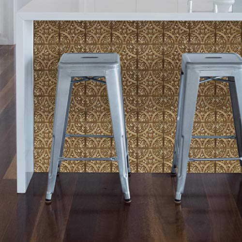 InHome NH2987 Chelsea Bronze Peel & Stick Tin Tiles, Metallic - Image 3