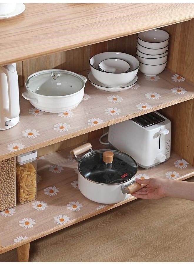 Shelf Liner for Kitchen Cabinets Non-Adhesive Drawer & Cabinet Liner Washable Oil-Proof Easy to Cut for Cupboard Shelves Storage Dresse Desks 45*200cm - Image 4