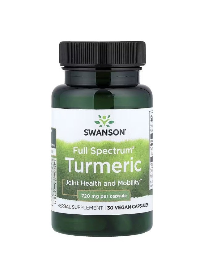 SWANSON Full Spectrum Turmeric 720 mg 30 Capsules