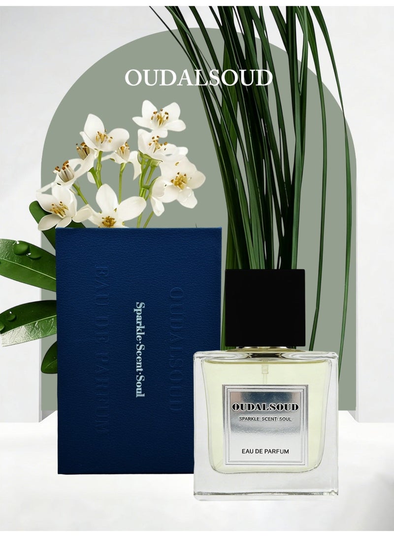 OUDALSOUD/Grey Vetiver Eau De Parfum | 30% Concentrated | Long Lasting Over 8 Hours | Premium Arabian Floral Scent | Luxury Gift Box For Valentine & Ramadan - Image 1