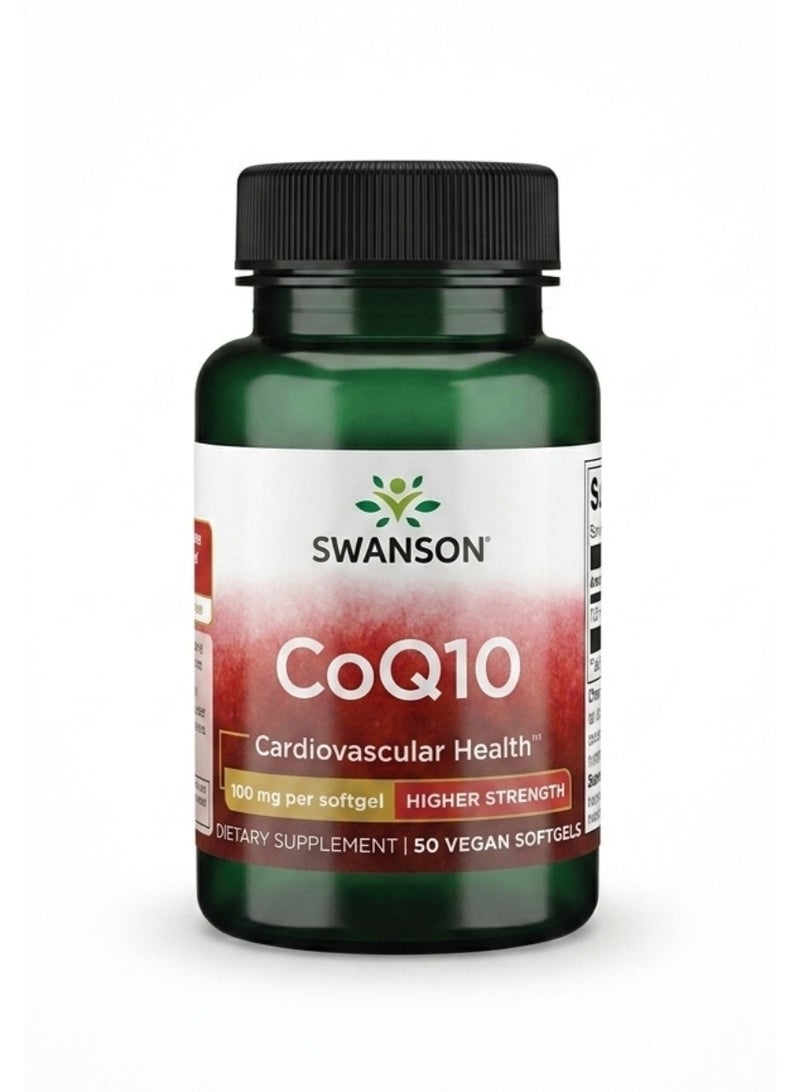 SWANSON CoQ10 High Potency 100 mg 50 Softgels - Image 1