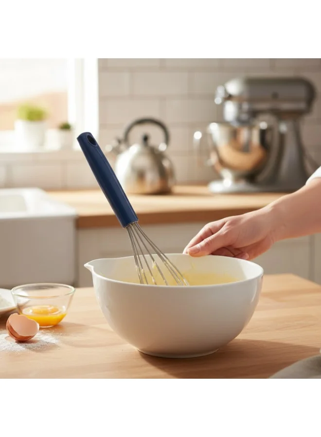 Cuisine Art Silicone Whisk 28 cm - Versatile Kitchen Tool for Efficient Mixing - Lynch blue